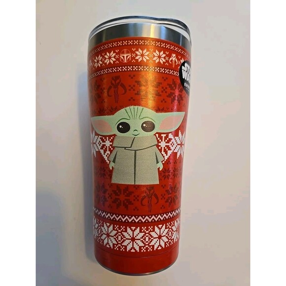TERVIS Star Wars Christmas Sweater Baby Yoda Grogu Stainless Steel Tumbler NEW - Picture 13 of 13